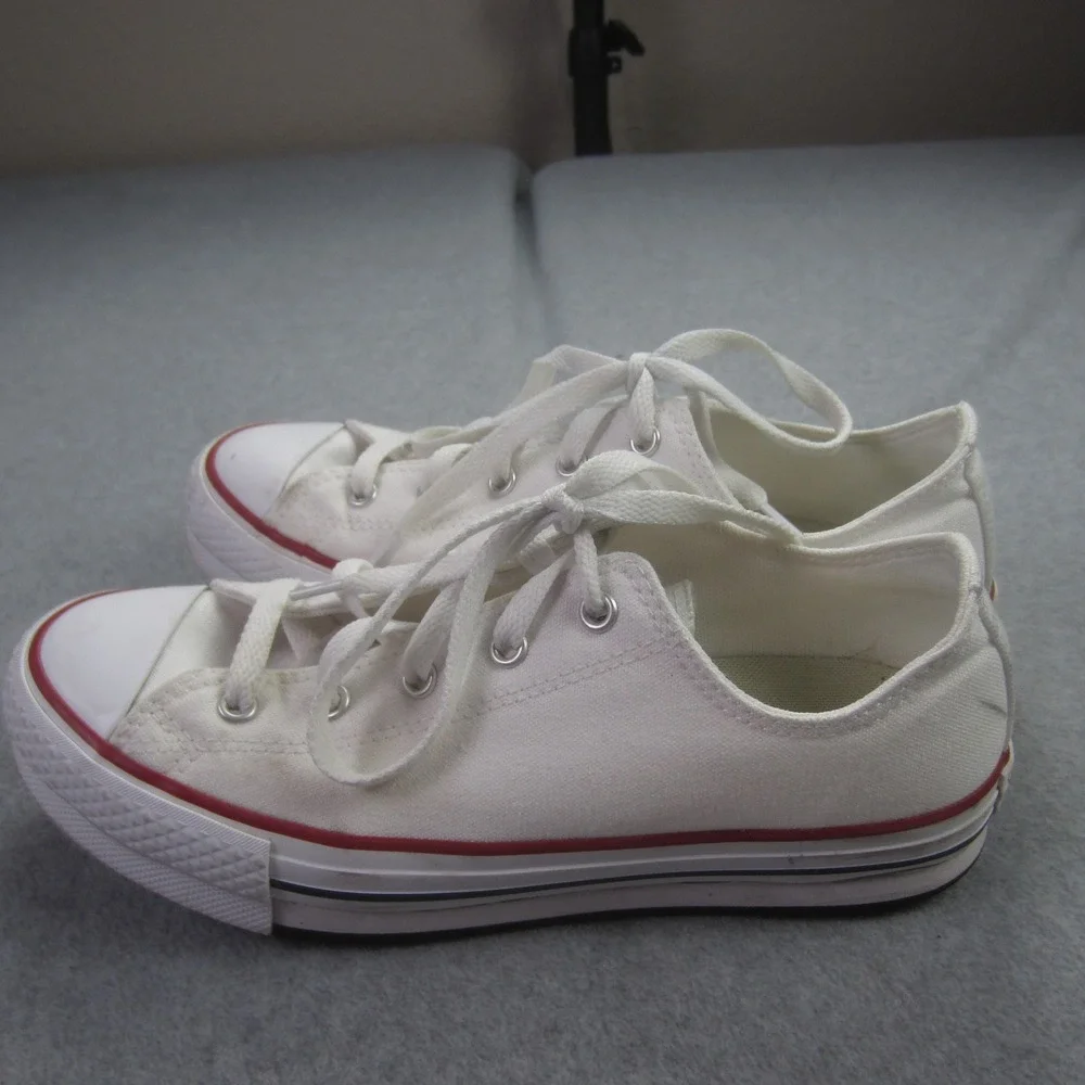 Converse All Star Shoes Youth 5.5 White Chuck Taylor‎ Low Top Canvas Sneakers